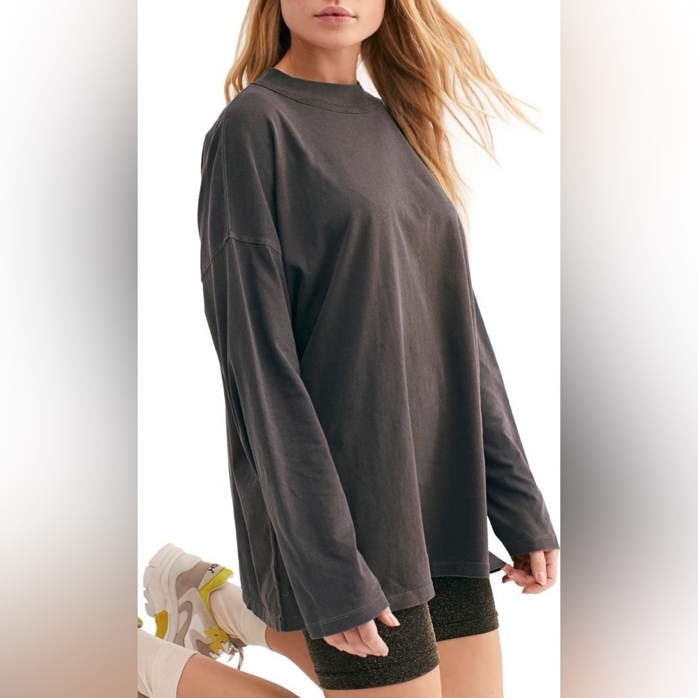 We The Free by Free People Be Free Tunic T-Shirt Small Oversized Boho Top